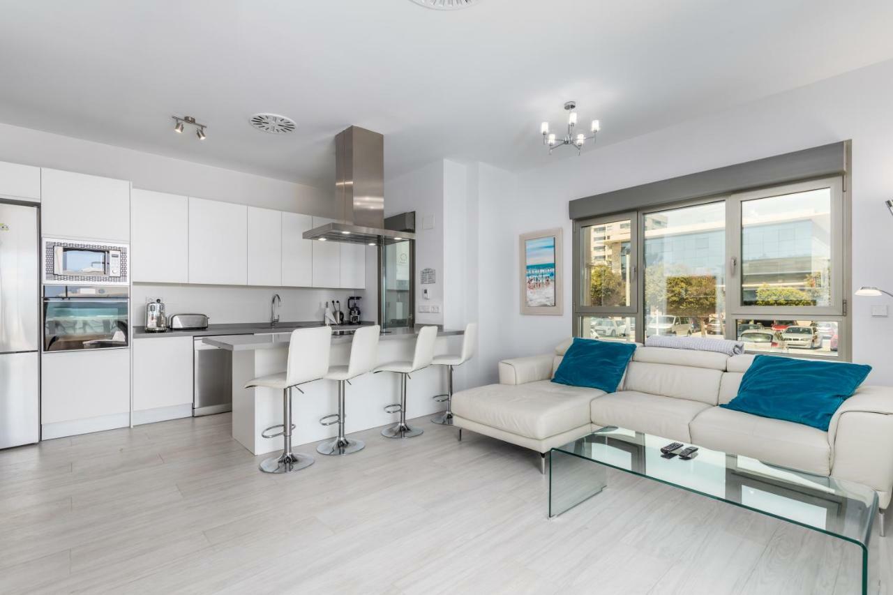 Luxury Beach Front Apartment With Pool Valencia Ngoại thất bức ảnh