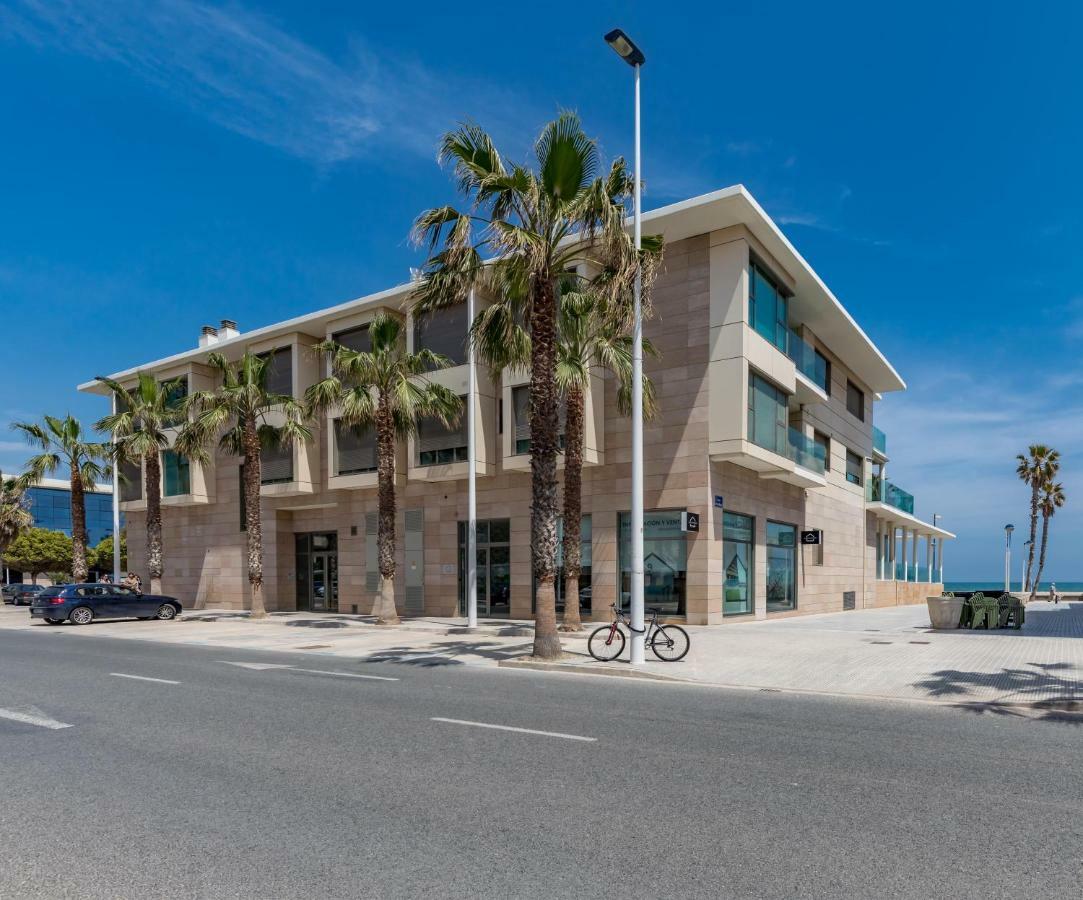 Luxury Beach Front Apartment With Pool Valencia Ngoại thất bức ảnh